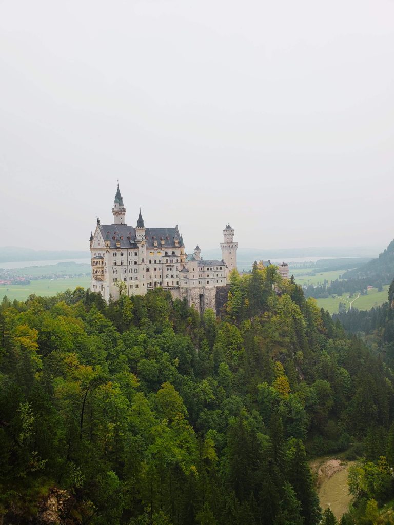 Distance shot of Neuschwanstein Castle